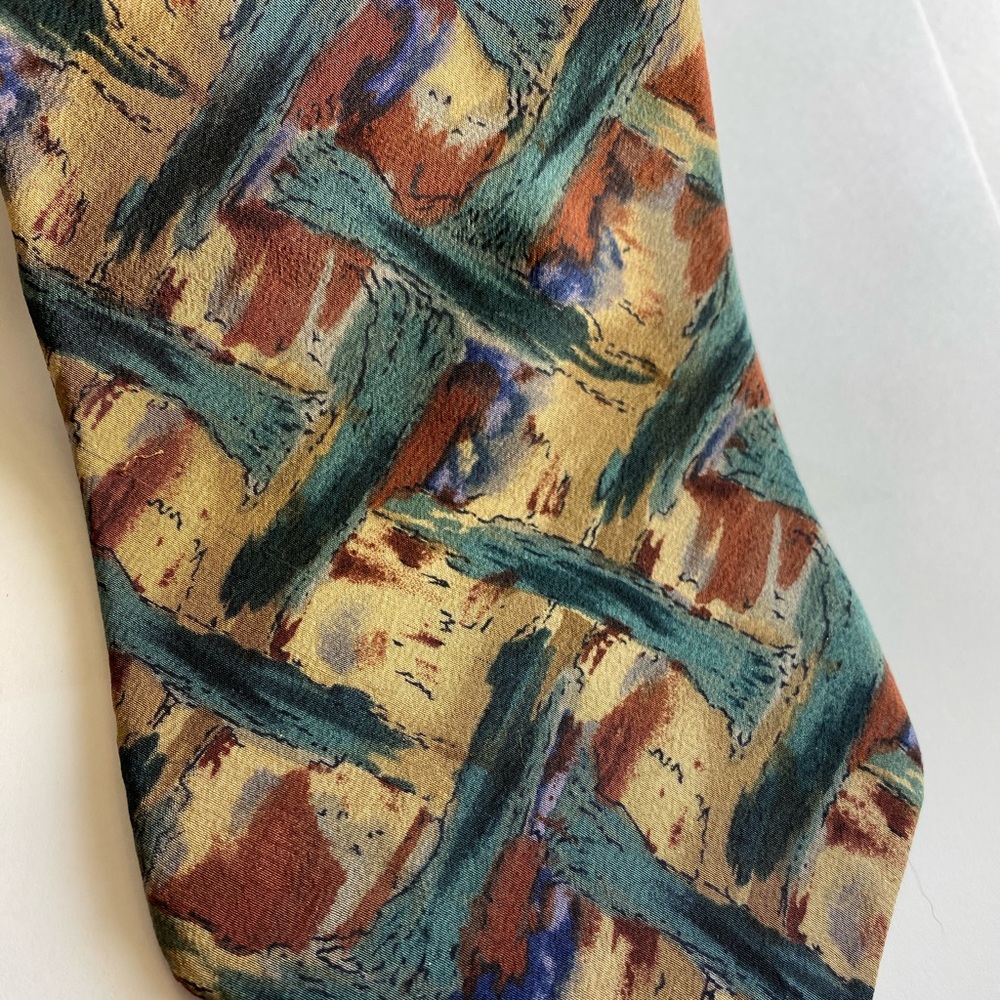 100% silk Jerry Garcia tie Tree trunk collection 7